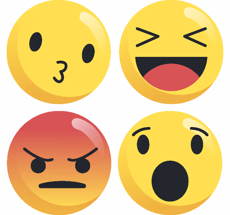 Posavasos frikis emoticono besito - TenVinilo