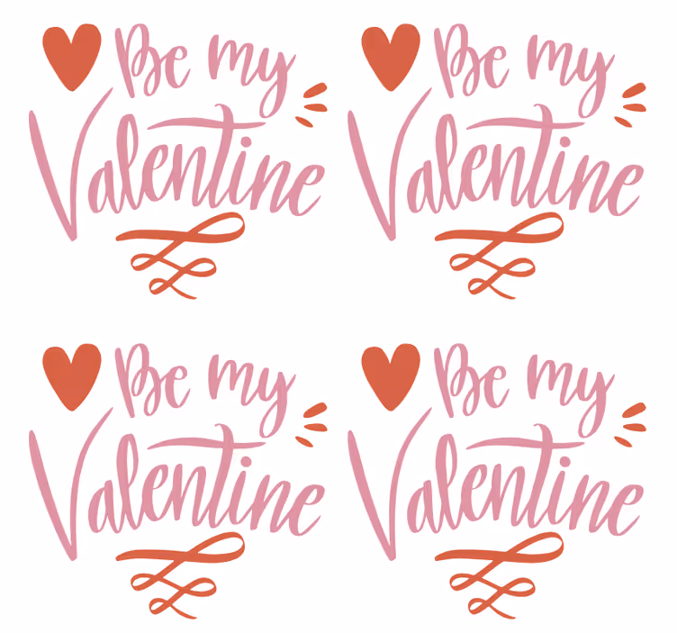 Posavasos frases sé mi san Valentin - TenVinilo
