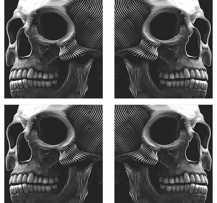 Posavasos original cráneo de Halloween - TenVinilo