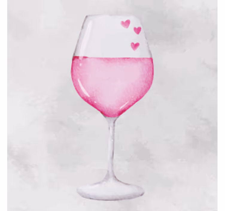 Posavasos personalizable vidrio adornado corazón - TenVinilo