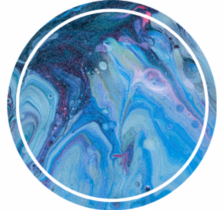 Posavasos patrón azul enredado - TenVinilo