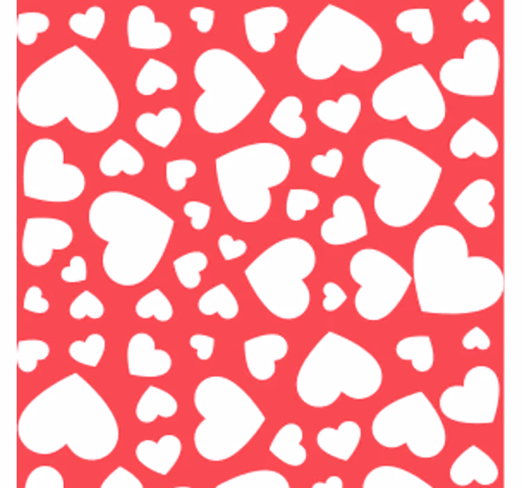 Posavasos boda motivo de corazones - TenVinilo
