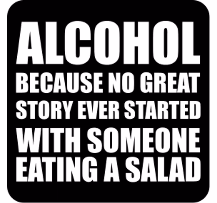 Posavasos con frases diviértete mientras bebes - TenVinilo