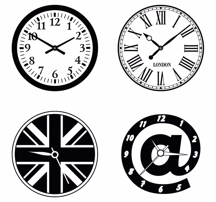 Posavasos frikis elementos de diseño de relojes - TenVinilo