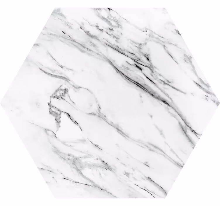 Posavasos patrón de mármol hexagonal - TenVinilo