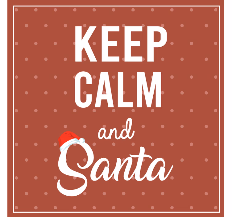Posavasos navideño con diseño de frase festiva - TenVinilo