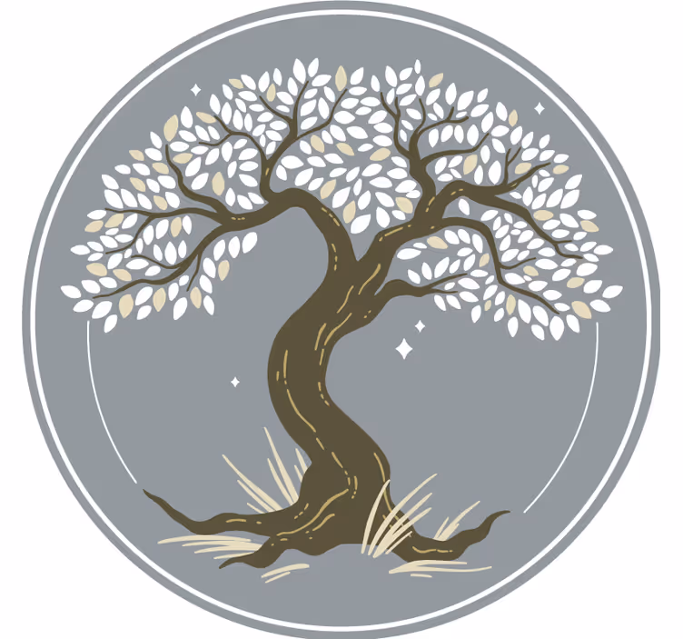 Posavasos silueta de Árbol elegante - TenVinilo