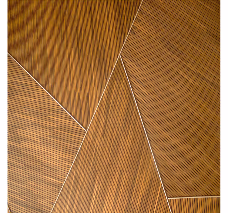 Posavasos patrón geométrico de madera - TenVinilo