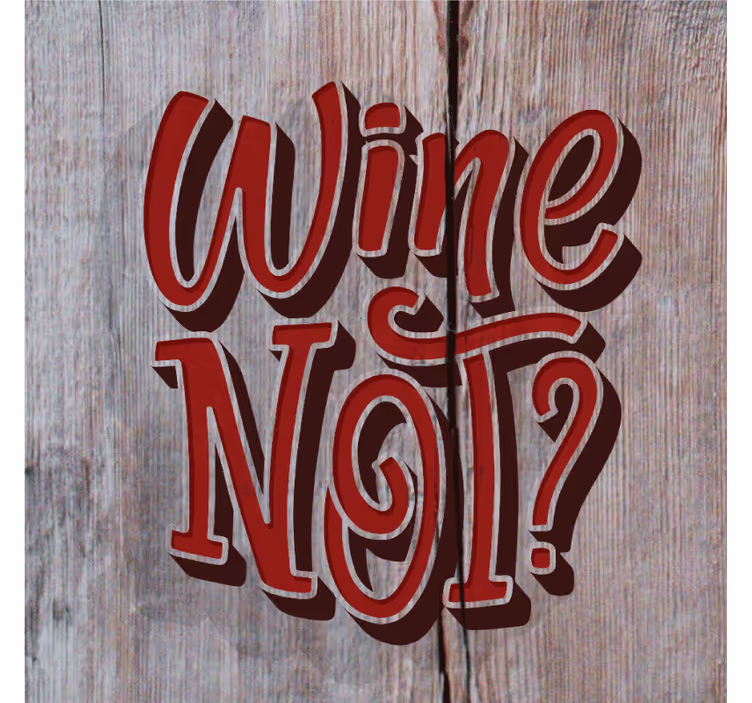 Posavasos con frases citas divertidas sobre vino - TenVinilo