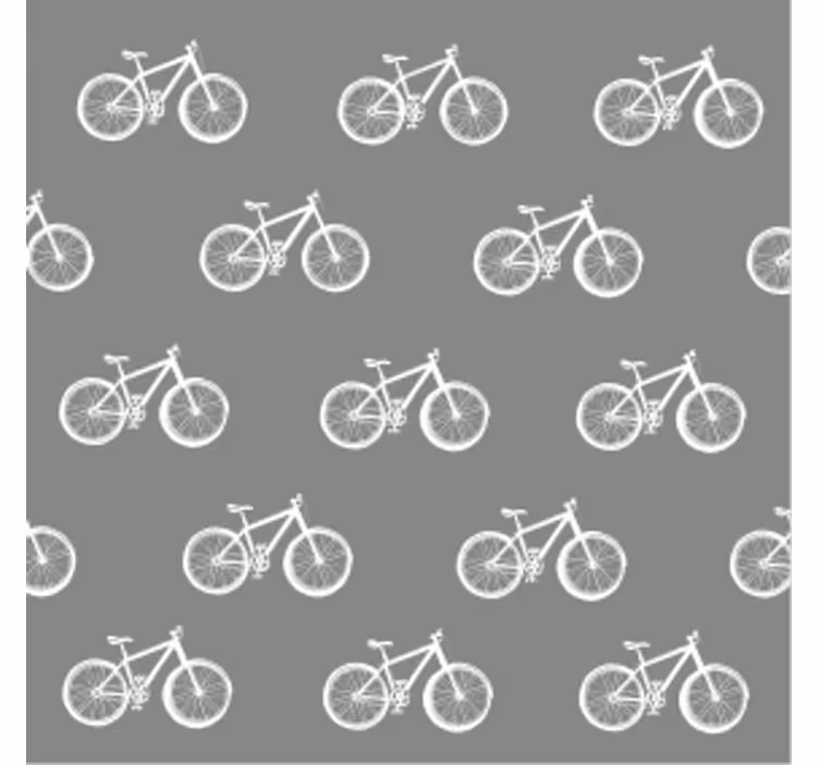 Posavasos moderno con diseño de bicicletas - TenVinilo