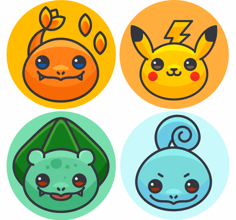 Personajes de pokemon más posavasos - TenVinilo
