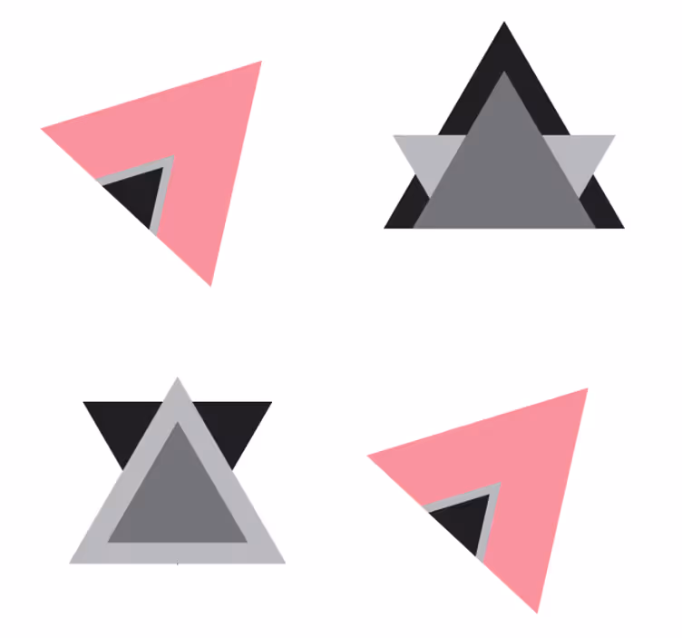 Posavasos capas de formas geométricas - TenVinilo