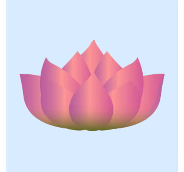 Posavasos frikis flor de loto en flor - TenVinilo