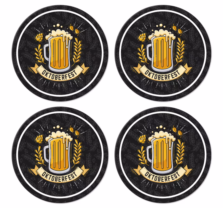 Posavasos cerveza Fiesta de la cerveza oktoberfest - TenVinilo