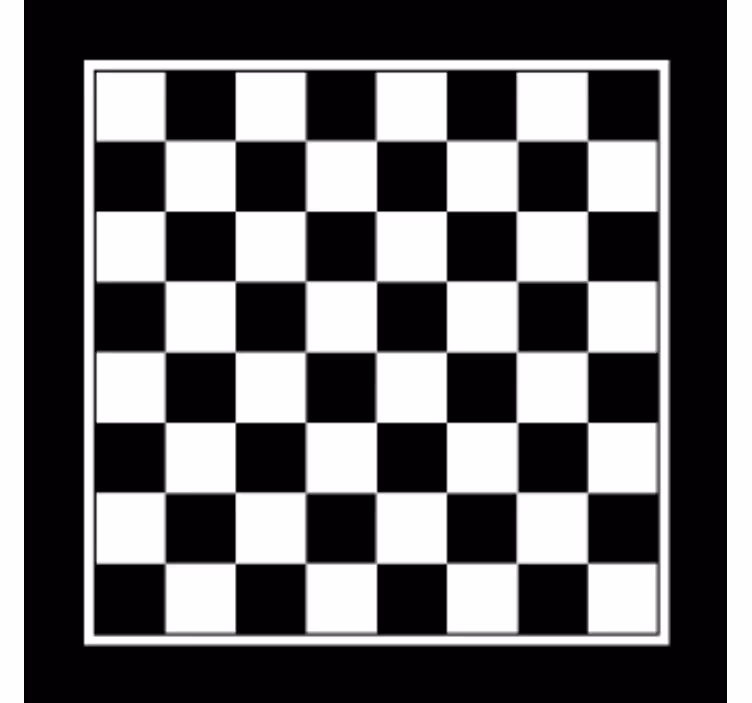 Posavasos frikis en patrón de cuadros blanco y negro - TenVinilo