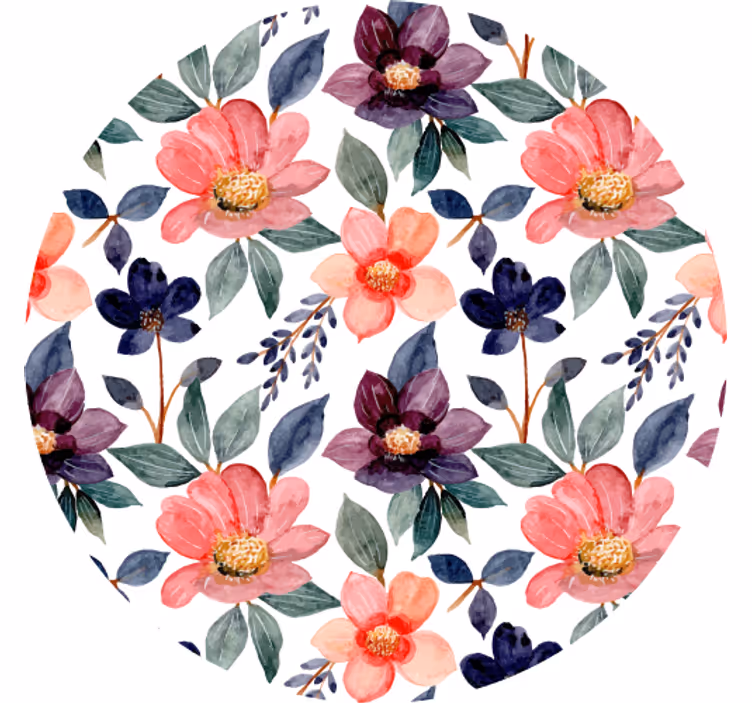 Posavasos frikis estampado floral salpicado - TenVinilo