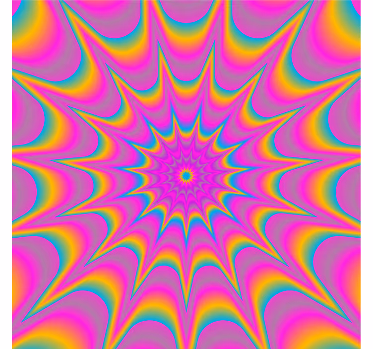 Posavasos frikis con patrón espiral vibrante - TenVinilo