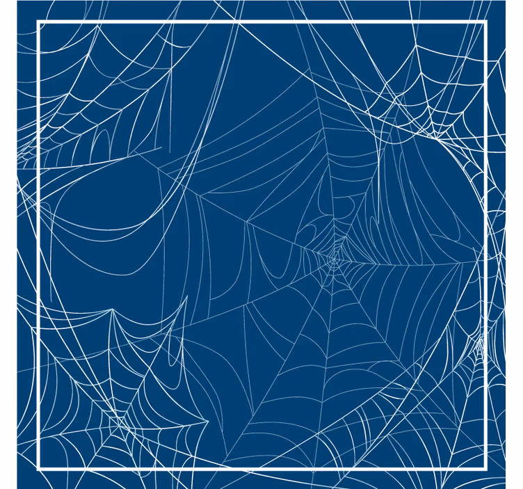 Posavasos Halloween patrón de red intrincado - TenVinilo