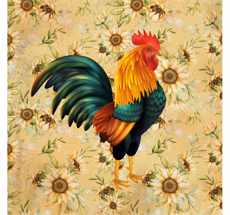 Posavasos vintage Tostador y girasoles - TenVinilo