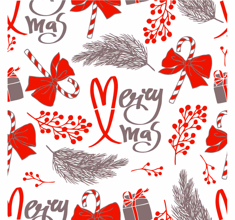 Posavasos navideño con patrones festivos - TenVinilo