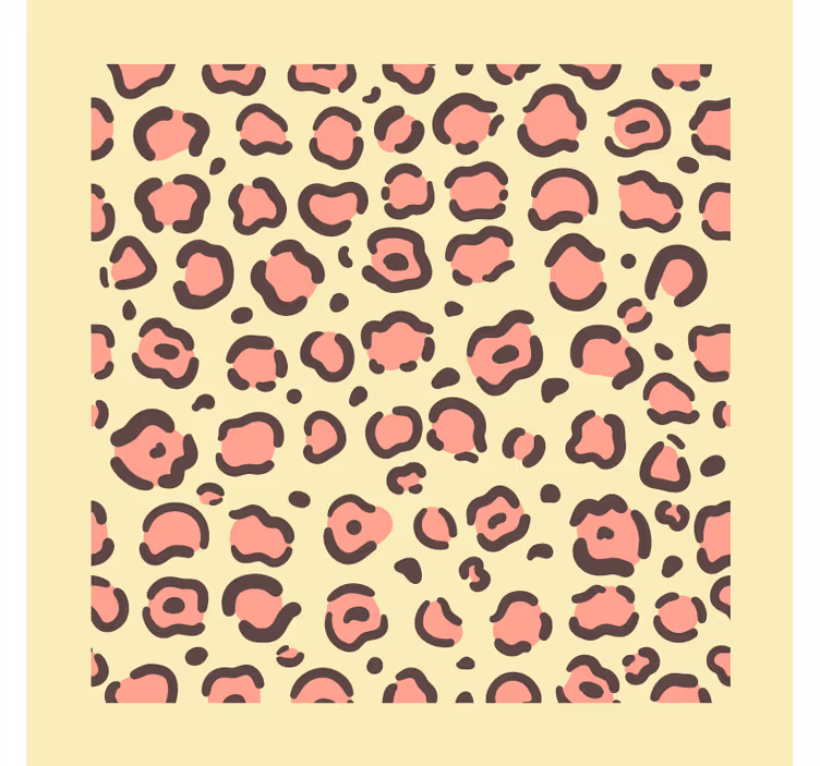 Posavasos moderno motivo de manchas de leopardo - TenVinilo