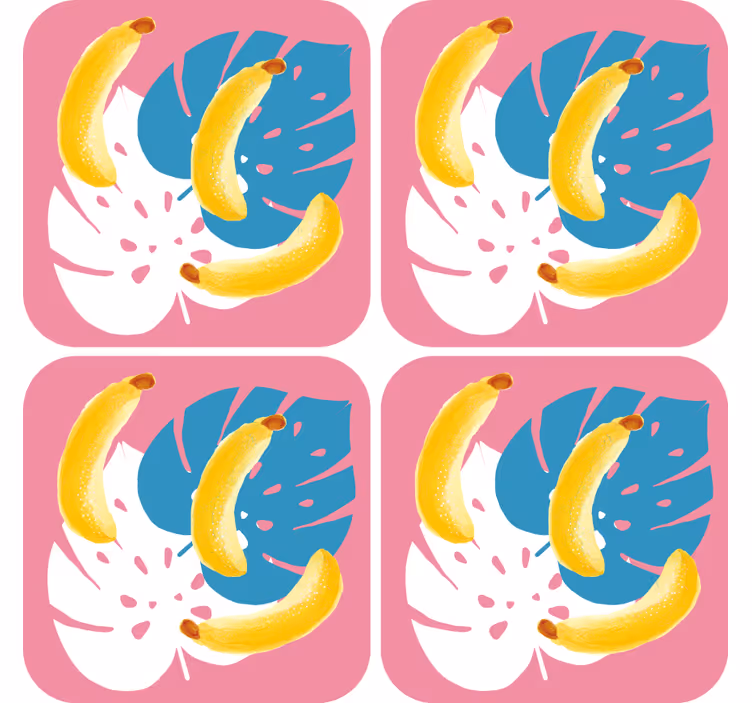 Posavasos frikis arreglo vibrante de plátanos - TenVinilo