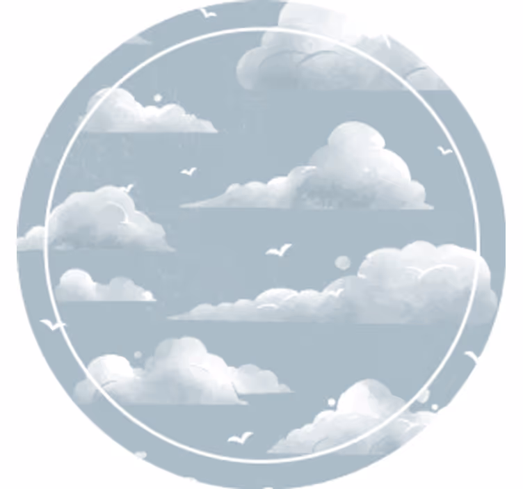 Posavasos patrón cielo nublado - TenVinilo