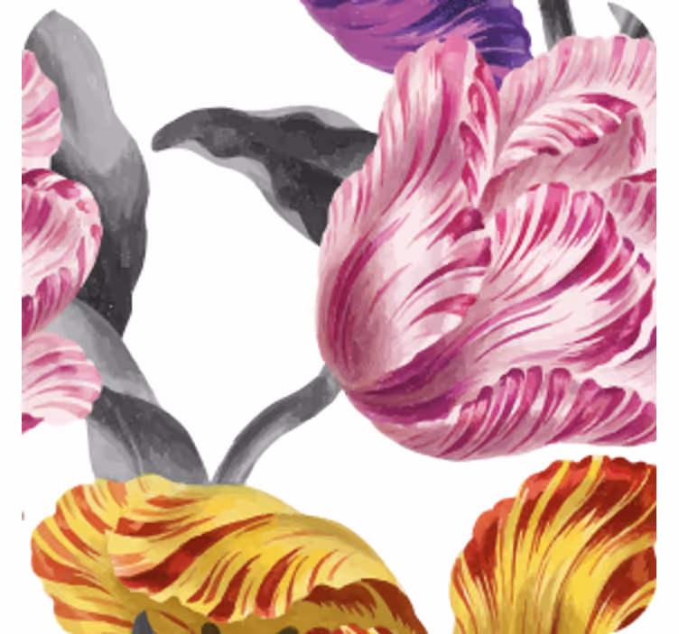 Posavasos moderno motivos botánicos vivos - TenVinilo