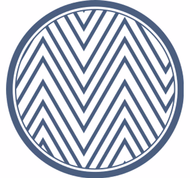 Posavasos patrón chevron superficie - TenVinilo