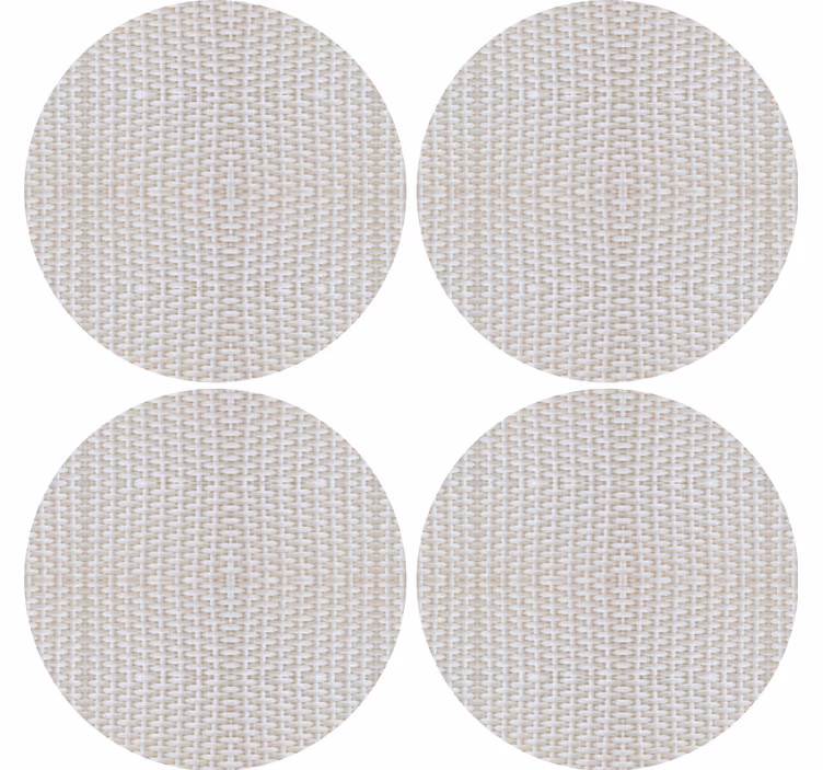 Posavasos alfombrillas circulares texturizadas - TenVinilo