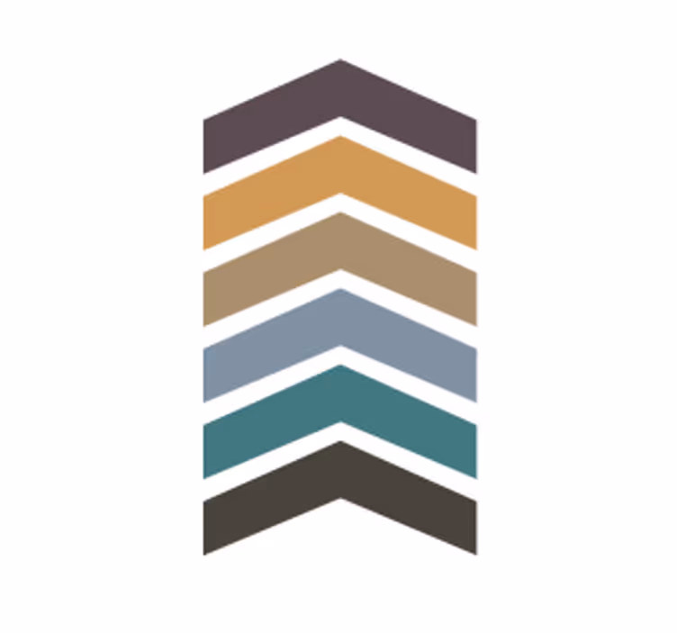 Posavasos patrón chevron capas - TenVinilo