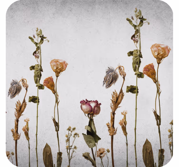 Posavasos arreglo floral seco - TenVinilo