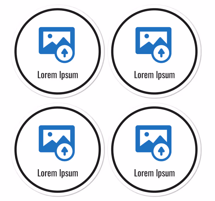 Posavasos personalizable código QR - TenVinilo