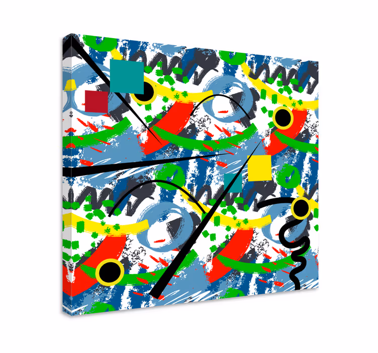 Cuadro abstracto Resumen de estilo kandinsky - TenVinilo