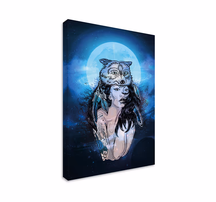 Cuadro personajes retrato de mujer mística - TenVinilo