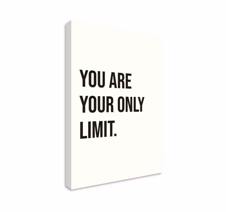 Cuadro para oficina Texto inspirador simple - TenVinilo