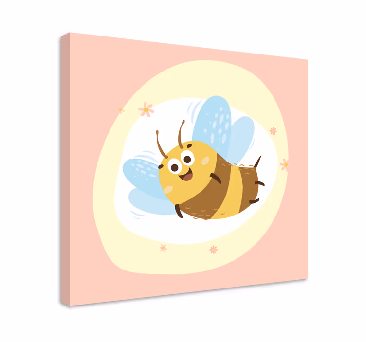 Cuadro animales personaje abeja alegre - TenVinilo
