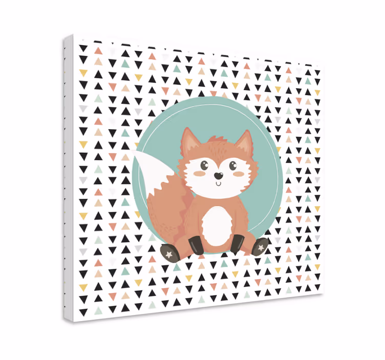 Cuadro animales zorro lindo - TenVinilo
