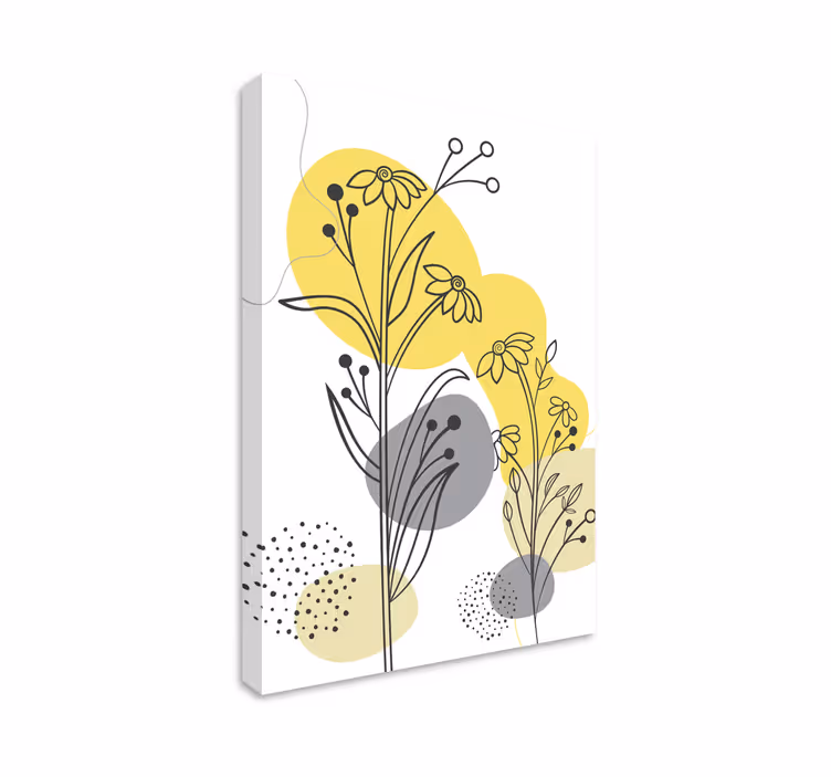 Cuadro de flores arreglo botánico ornamental - TenVinilo