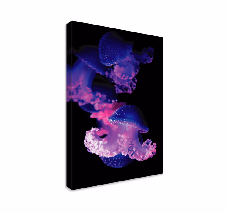Cuadro moderno Medusa morada - TenVinilo