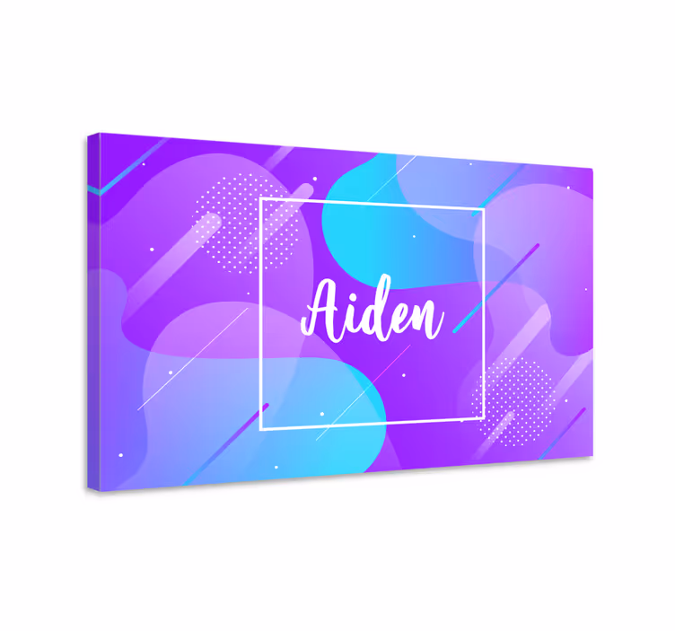 Cuadro abecedario diseño de nombre personalizado - TenVinilo