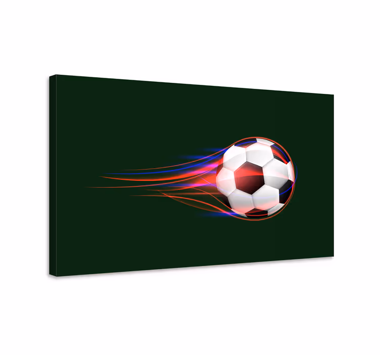 Cuadro deporte balón de fútbol dinámico - TenVinilo