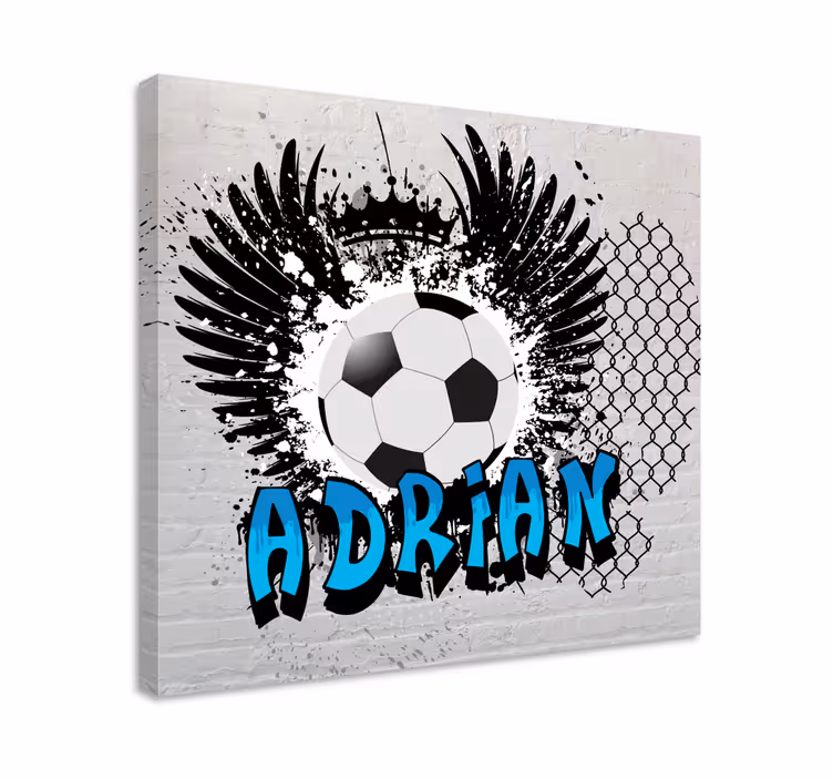 Cuadro deporte diseño inspirado en el fútbol - TenVinilo