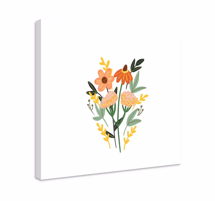 Cuadro de flores Ramo de flores de cono - TenVinilo
