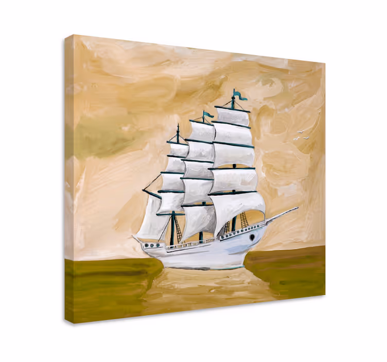Cuadro ciudades barco de vela - TenVinilo