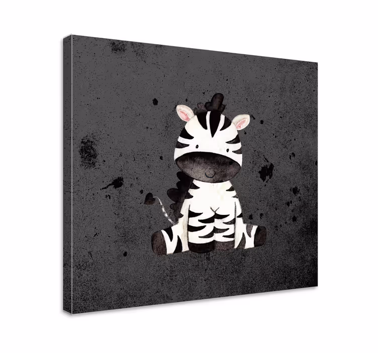 Cuadro animales carácter de cebra lindo - TenVinilo