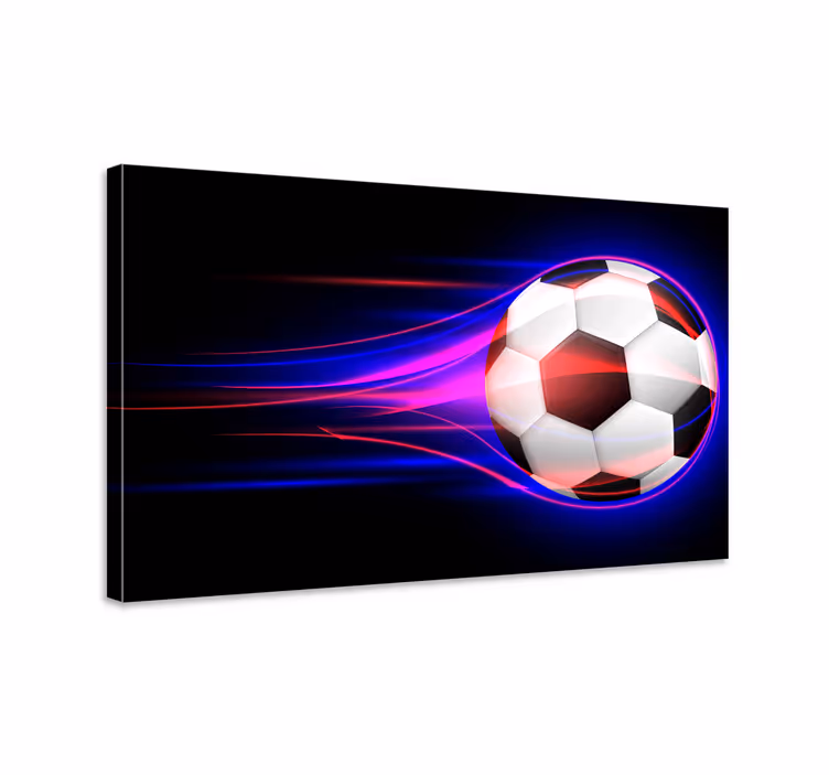 Cuadro deporte movimiento dinámico de fútbol - TenVinilo
