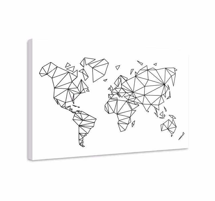 Cuadro mapa contorno del universo geométrico - TenVinilo