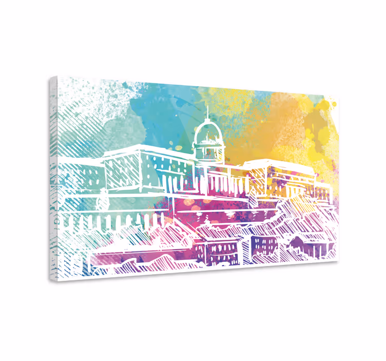 Cuadro ciudades paisaje de edificios históricos - TenVinilo