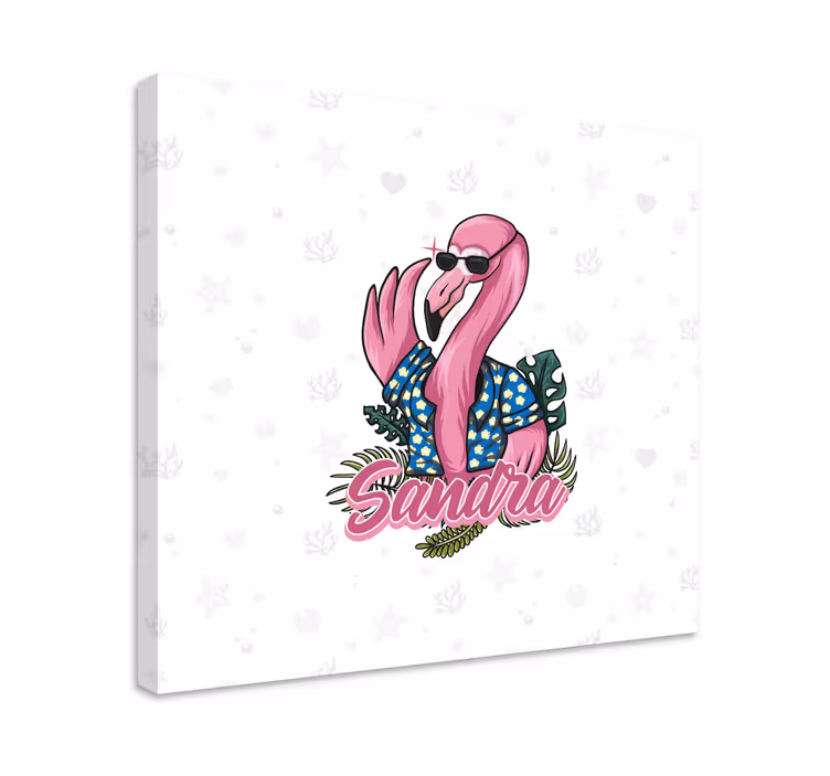 Cuadro animales con estilo flamenco cool - TenVinilo